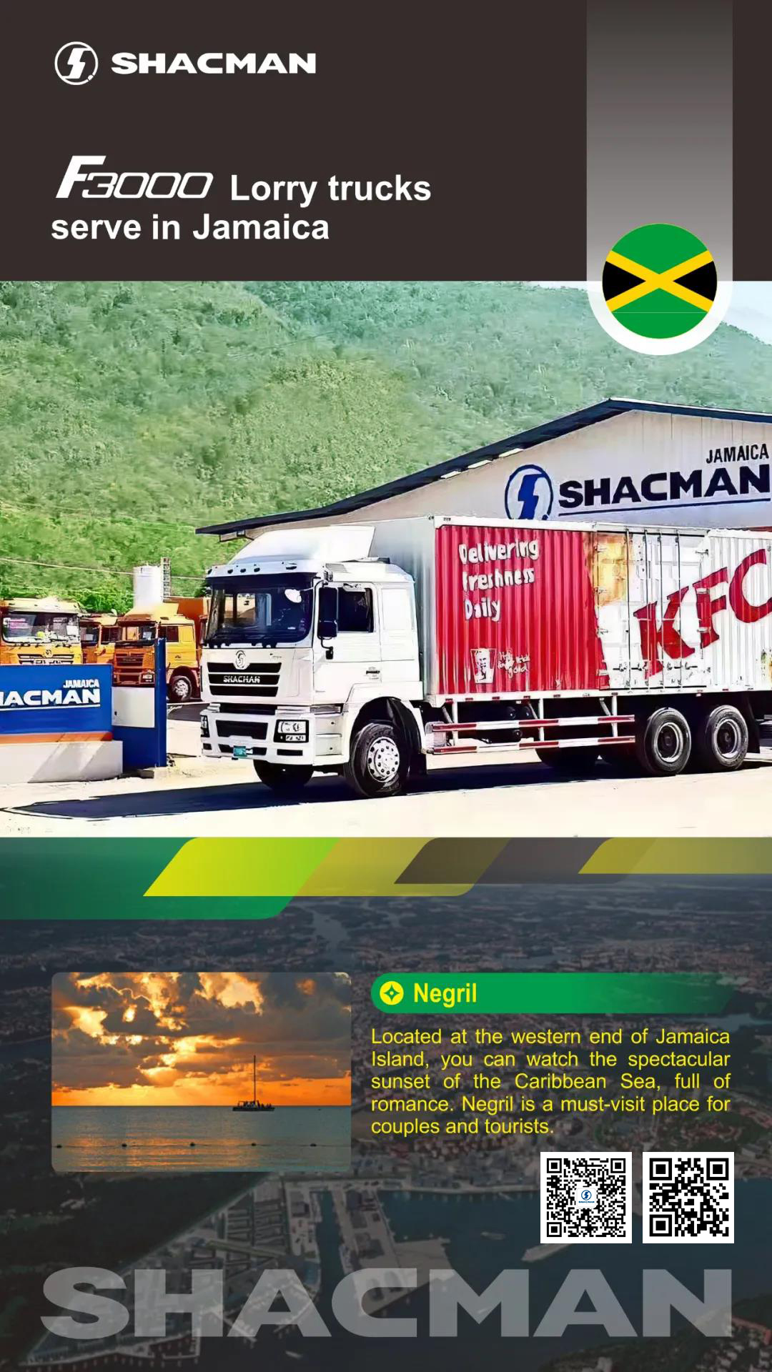 SHACMAN F3000 Lorry Trucks Serve in Jamaica